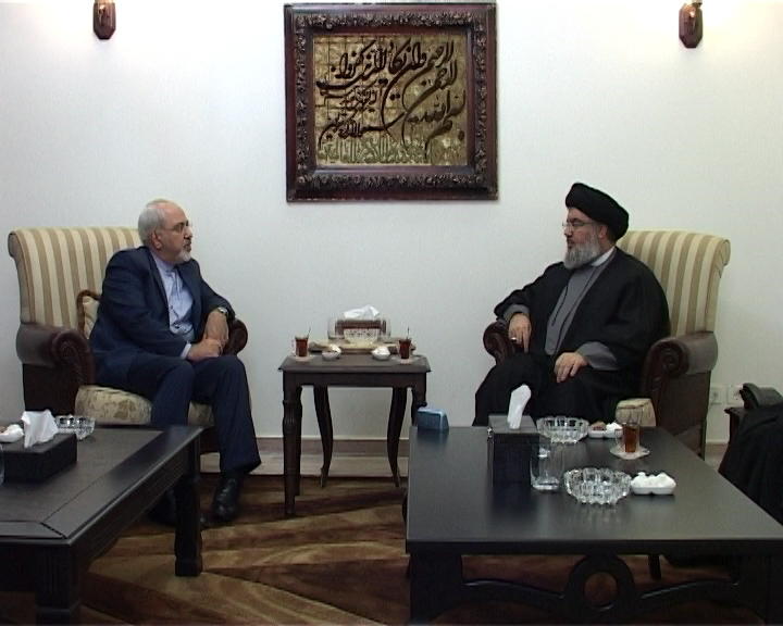Sayyed Nasrallah Receives Zarif, Meeting Tackles Latest Developments
